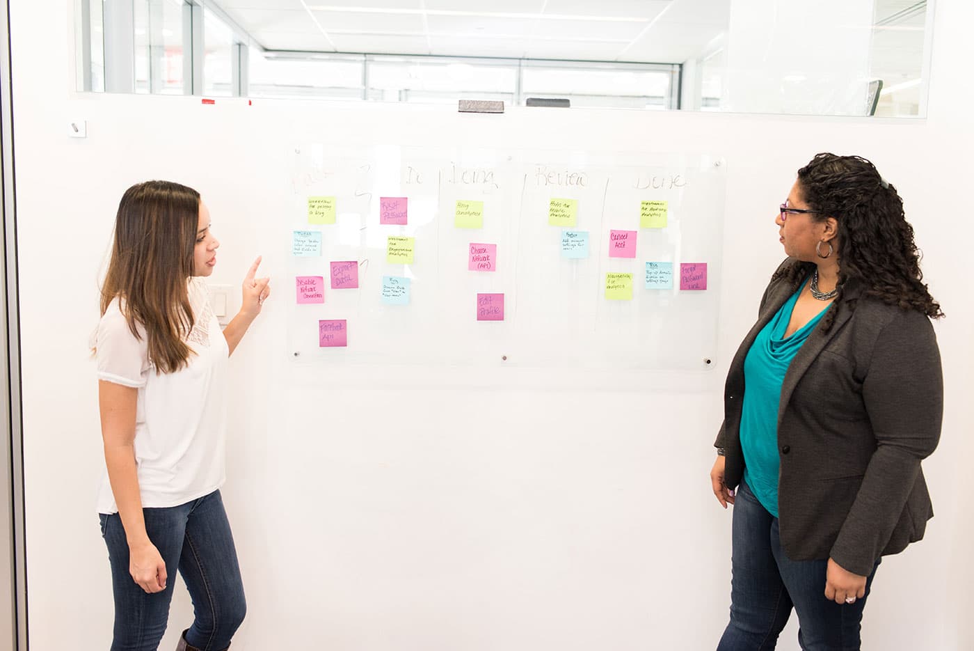 Corporate team working across international markets